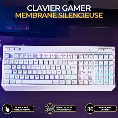 The G-Lab - Combo Tungsten EX – draadloze muistoetsenbord – drievoudige verbinding 2,4 GHz/BT/bedraad – gaming-toetsenbord AZERTY FR, RGB & macro's Custom – draadloze gamingmuis 6400 DPI – PC/PS4/PS5 The G-Lab - Combo Tungsten EX – draadloze muistoetsenbord – drievoudige verbinding 2,4 GHz/BT/bedraad – gaming-toetsenbord AZERTY FR, RGB & macro's Custom – draadloze gamingmuis 6400 DPI – PC/PS4/PS5