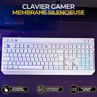 Draadloze gamingbundel - THE G-LAB - TUNGSTEN EX W COMBO - Toetsenbord + muis - 32 configureerbare macro's - WIT - thumbnail