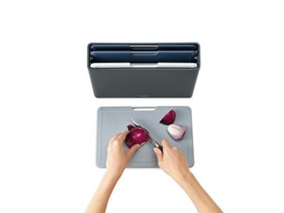 Joseph Joseph Folio Snijplankset - Set van 4 - Zwart / Blauwtinten