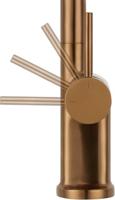 Ben Navan industriële wastafelkraan geborsteld koper - thumbnail