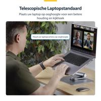 Cooling Base voor Laptop Startech ATER-LAPTOP-RISER Aluminium - thumbnail
