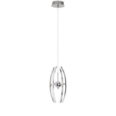 LED Hanglamp 12W Natuurlijk Wit 4000K | Mat Chroom Aluminium Design