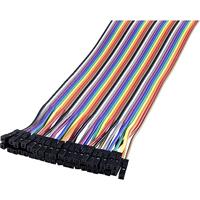 Renkforce JKFF403 Jumperkabel Arduino, Banana Pi, Raspberry Pi® [40x Draadbrug-bus - 40x Draadbrug-bus] 30.00 cm Bont - thumbnail