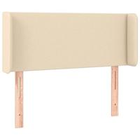 Hoofdbord LED 93x16x78/88 cm stof crèmekleurig - thumbnail