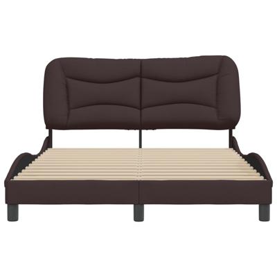 Bedframe zonder matras "Hvar" stof donkerbruin 180x200 cm
