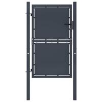 Tuinpoort staal 100x175 cm antraciet - thumbnail