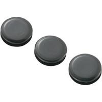 TRU COMPONENTS TC-GMCQR-1410203 Kabeldoorvoering Gesloten Montagegat: 13.9 mm Klem-Ø (max.): 10.5 mm Plaatdikte (max.): 3.4 mm PVC Zwart 100 stuk(s) - thumbnail