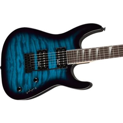 Jackson JS Series Dinky JS20 DKQ 2PT Transparent Blue Burst elektrische gitaar