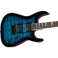 Jackson JS Series Dinky JS20 DKQ 2PT Transparent Blue Burst elektrische gitaar - thumbnail