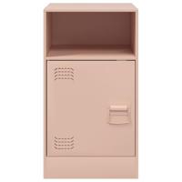 Nachtkastje 34,5x39x62 cm staal roze - thumbnail