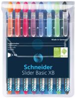 Rollerpen Slider Basic Colours extra breed etui à 8 stuks - thumbnail