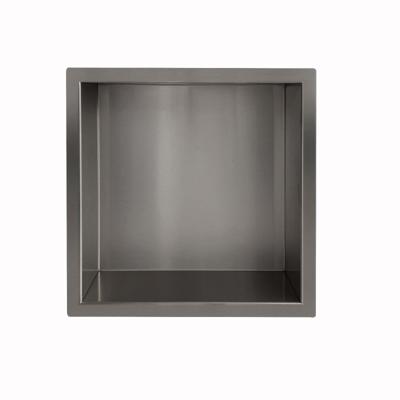 Wiesbaden Inbouwnis Novi 30x30x10 cm Gunmetal