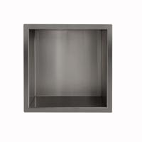 Wiesbaden Inbouwnis Novi 30x30x10 cm Gunmetal - thumbnail