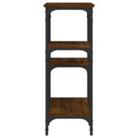 Wandtafel 80x29x75 cm bewerkt hout bruin eikenkleur - thumbnail