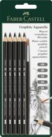 Faber Castell FC-117897 Aquarelpotlood Faber-Castell Graphite Blister 5 Stuks + Penseel - thumbnail