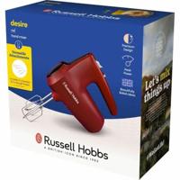 Handmixer - RUSSEL HOBBS - Desire Red - 185 W - 5 snelheden - Rood - thumbnail