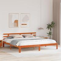 Bedframe Wasbruin 203,5 x 205,5 x 69,5 cm Massief Hout Frissen - thumbnail