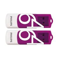 Philips FM64FD05D USB flash drive 64 GB USB Type-A 2.0 Paars, Wit - thumbnail