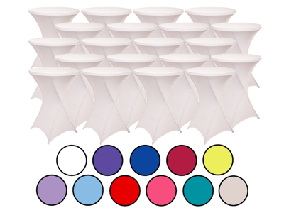 24-pack Statafelrokken - Stretch - ∅80-85x110 cm
