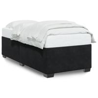Bedframe zonder matras 100x200 cm fluweel zwart - thumbnail