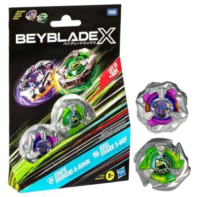 Beyblade X Knife Shinobi en Keel Shark set
