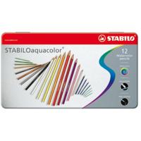 Stabilo aquacolor metalen doos, 12st. - thumbnail