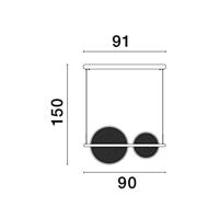 Lyora Strakke hanglampNoah koffie bruin - 9054449 - thumbnail