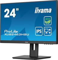 Iiyama ProLite XUB2463HSU-B1 LED-monitor Energielabel B (A - G) 59.9 cm (23.6 inch) 1920 x 1080 Pixel 16:9 3 ms HDMI, DisplayPort, Hoofdtelefoon (3.5 mm - thumbnail