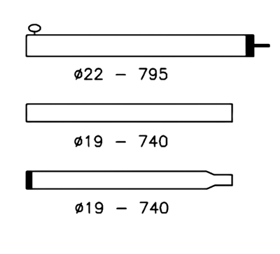 Campking Tentstok aluminium 80-220cm