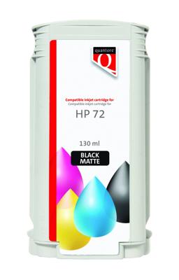 Inktcartridge quantore hp 72 c9403a mat zwart | 12 stuks