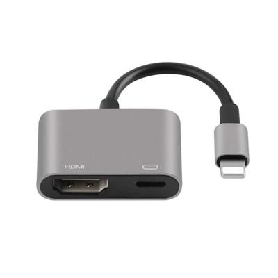 Onten 7565S 8 pin naar HDMI HDTV beamer video adapter kabel voor iPad (grijs)