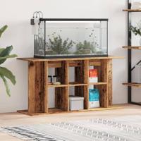 VidaXL Aquariumstandaard 120x40x60 cm bewerkt hout oud houtkleurig - thumbnail
