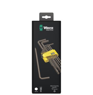 Wera 950/13 Hex-Plus Imperial 1 SB Stiftsleutelset | BlackLaser | 13-delig - 05021721001