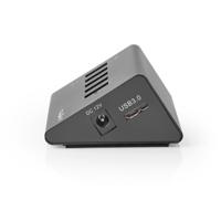 Nedis UHUBUP3510BK Usb-hub 5-poorts Usb 3.0 Met Externe Voeding Qc3.0 Oplaadpoort 5 Gbps Aluminium - thumbnail