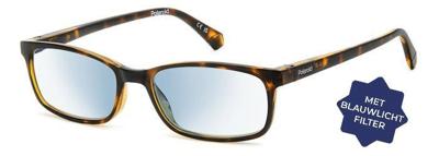 Leesbril Polaroid met blauwlichtfilter PLD0035-Havanna -+2.00
