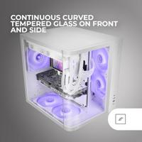 Mars Gaming MC-CURV Midi Tower Wit - thumbnail