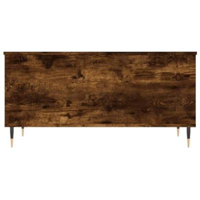 Salontafel 90x44,5x45 cm bewerkt hout gerookt eikenkleurig Salontafel 90x44,5x45 cm bewerkt hout gerookt eikenkleurig