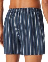 Schiesser 2-Pack heren wijde boxershort katoen woven - Losse blauwe 100% katoenen boxershorts - thumbnail