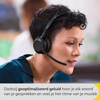 Jabra Evolve2 55 Headset Bedraad en draadloos Hoofdband Kantoor/callcenter Bluetooth Oplaadhouder Zwart - thumbnail