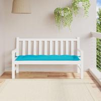 VidaXL Tuinbankkussen 150x50x7 cm oxford stof turquoise - thumbnail