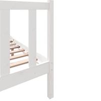 Bedframe massief grenenhout wit 120x190 cm - thumbnail