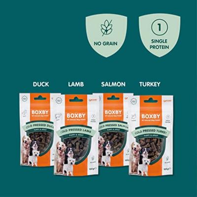 Boxby Cold Pressed Turkey (kalkoen) hondensnack 6 x 100 g - thumbnail