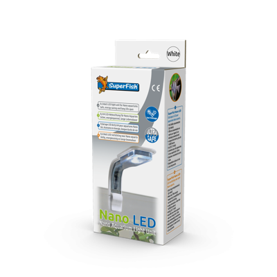 Superfish Nano Led Wit - LED-verlichting voor Nano-aquaria tot 4mm, Energiezuinig 0,6W - thumbnail