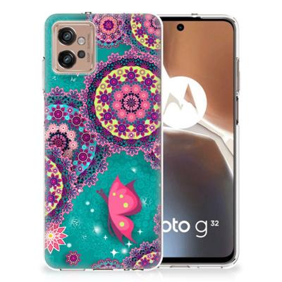 Motorola Moto G32 | Hoesje maken | Cirkels en Vlinders Motorola Moto G32 | Hoesje maken | Cirkels en Vlinders