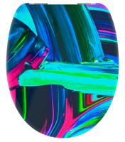 Duroplast WC-bril NEON PAINT met soft-close - thumbnail