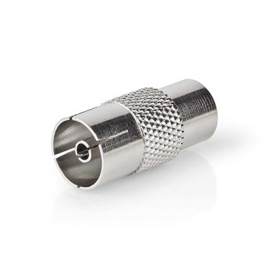 Coaxadapter | IEC (Coax) Male - IEC (Coax) Female | Metaal