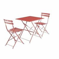 sweeek - Vierkante bistroset 2 stoelen - thumbnail