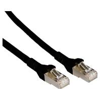 Metz Connect 1308457000-E RJ45 Netwerkkabel, patchkabel CAT 6A S/FTP 7.00 m Zwart Snagless 1 stuk(s)