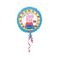 Folieballon Peppa Pig Happy Birthday - 45cm - thumbnail