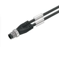 Weidmüller 1964311000 Sensor/actuator connector, geassembleerd M12 Aantal polen (sensoren): 3 Adapter, Y-vorm 10.00 m 1 stuk(s) - thumbnail